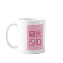 Pig & Sheep & Hearts mugs