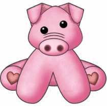 Pig Wall Sculpture Acrylic Cut Outs