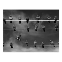 Pigeon Foosball Post Card