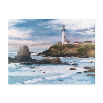 Pigeon Point Lighthouse Postcard by bmthour