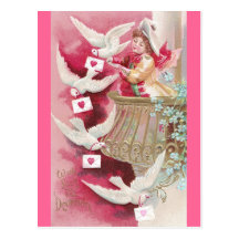 Pigeon Posted Valentines Post Cards