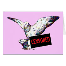 Pigeons Mating:  Censored! Greeting Cards