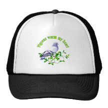 Pigeons warm my Heart Mesh Hats