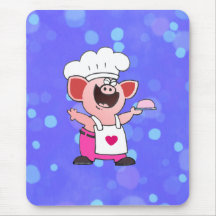 piggy chef mouse pads