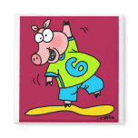 Piggy Dancing magnets