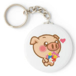 Piggy in Love keychains