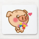 Piggy in Love mousepads