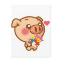 Piggy in Love postcards
