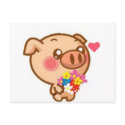 Piggy in Love postcards