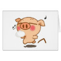 Piggy Pirouettes cards