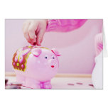 Piggybank Greeting Cards