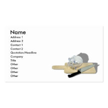 PiggyBankCuttingBoard092110, Name, Address 1, A... Business Card Template