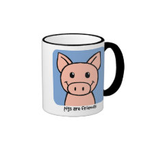 Pigs Are Friends Mugs