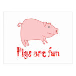 Pigs are Fun Postcard