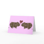 Pigs in Love Greeting Card