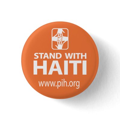 PIH Stand With Haiti Button by PartnersInHealth