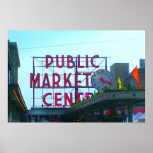 Pike Place Market Seattle Posters