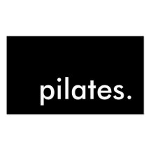 pilates. (colour customisable) business card