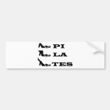 Pilates figures! bumper stickers
