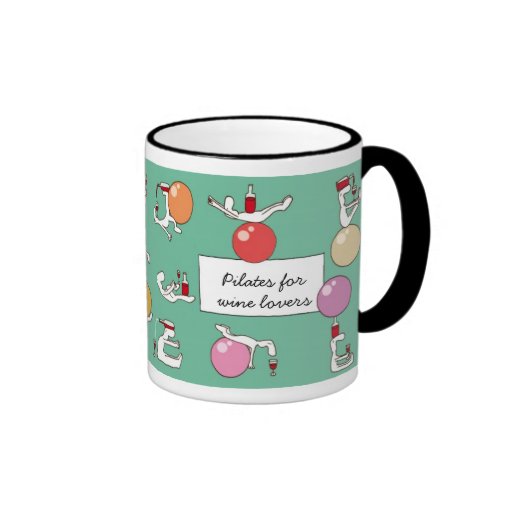 Pilates for Winelovers Mug, green