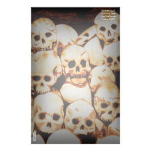 Pile-O-Skulls (aged) Personalised Stationery