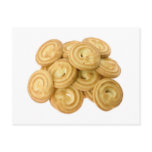 Pile of butter cookies post card