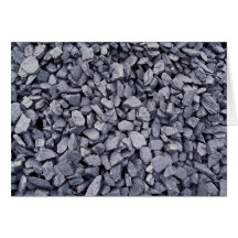 Pile of coal recently excavated from strip mine card