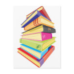 Pile of colourful books