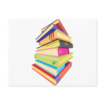 Pile of colourful books