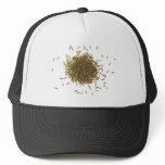 Pile of cumin seeds hats