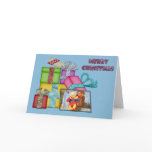 Pile of Gifts Christmas Card