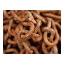 Pile of Rusty Chains Photo Art