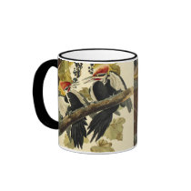 Pileated Woodpecker, John James Audubon Coffee Mug