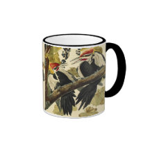Pileated Woodpecker, John James Audubon Coffee Mug