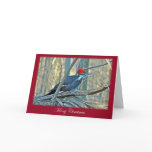Pileated Woodpecker Merry Christmas Items Greeting Card