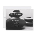 Piles of Meditations Stones Gift Certificate invitations