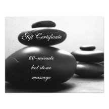 Piles of Meditations Stones Gift Certificate Personalised Announcement