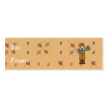 pilgrim boy with turkey business cards