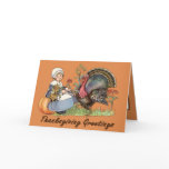 Pilgrim Girl Greeting Card