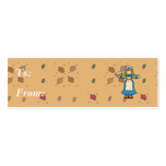 pilgrim pie girl business cards