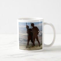 Pilgrim Statue Mug mugs
