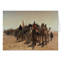 Pilgrims Going to Mecca, 1861 Card