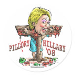 Pillory Hillary Anti-Hillary Sticker