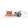 PILLOW HALLOWEEN BREAST CANCER BUMPER STICKER
