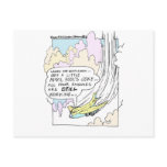 Pilot April Fools Cartoon Funny Gifts & Tees postcards