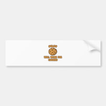 Pilot .. Will Work for Cookies Bumper Stickers