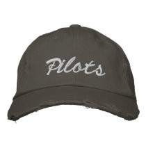 Pilots Ball Cap 2009 - Chino Twill Nickel Embroidered Baseball Cap