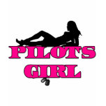 Pilots Girl Silhouette t-shirts