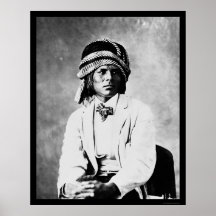 Pima Indian Portrait 1882 Print