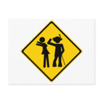 Pimp Backhand Road Sign Postcards